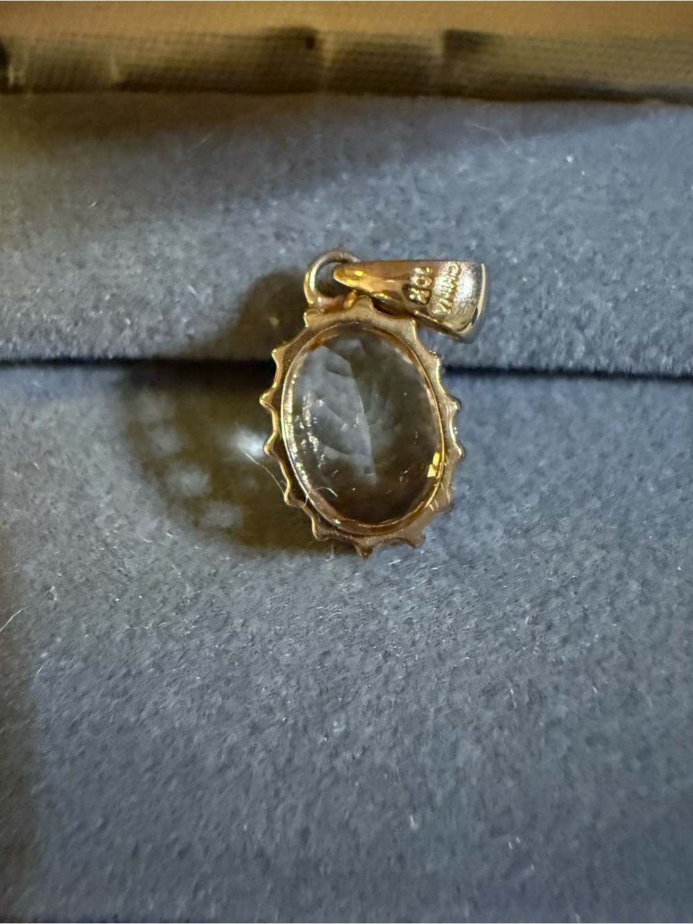 Vintage 10K Gold Yellow Amethyst (Prasiolite) - Picture 3 of 4